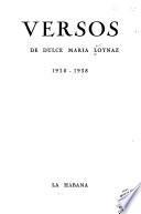 Versos de Dulce María Loynaz, 1920-1938