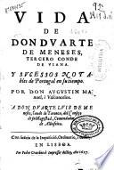Vida de Don Duarte de Meneses, Tercero Conde de Viana y sucessos notables de Portugal en su tiempo