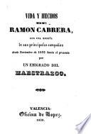 Vida y hechos de Ramon Cabrera