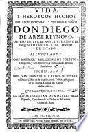 Vida y heroicos hechos de Don Diego de Arze Reynoso