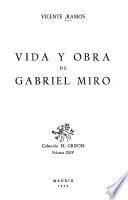 Vida y obra de Gabriel Miró
