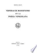 Vísperas de modernismo en la poesía venezolana