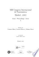 XIII Congreso Internacional de Numismática, Madrid, 2003