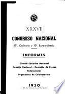 XXXVII Congreso Nacional (29° Ordinario y 10° Extraordinario)