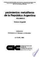 Yacimientos metalíferos de la Republica Argentina